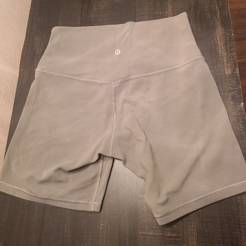 Sage Green Lululemon Biker Shorts